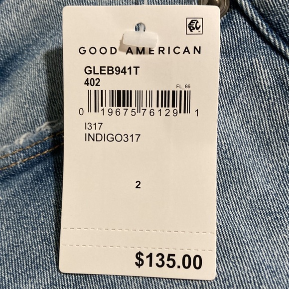 ⭐️ Good American GOOD LEGS distressed waist sculpting Jean NWT - Picture 8 of 10